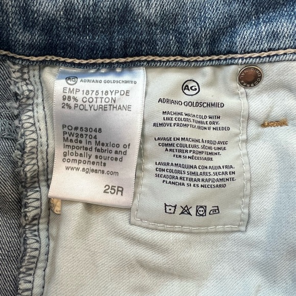 AG AG-ED Denim Mari High-Rise Stretch Straight-Leg Jeans in 18 Yrs Pride, 25R - Picture 8 of 9